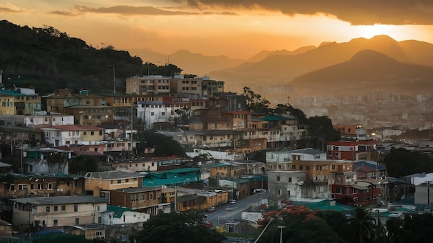 Le paysage de la favela du cantagalo