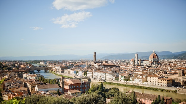 Photo paysage de la florence, italie