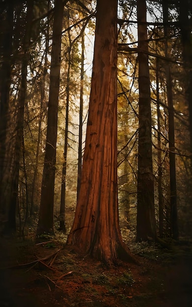 Paysage forestier a généré