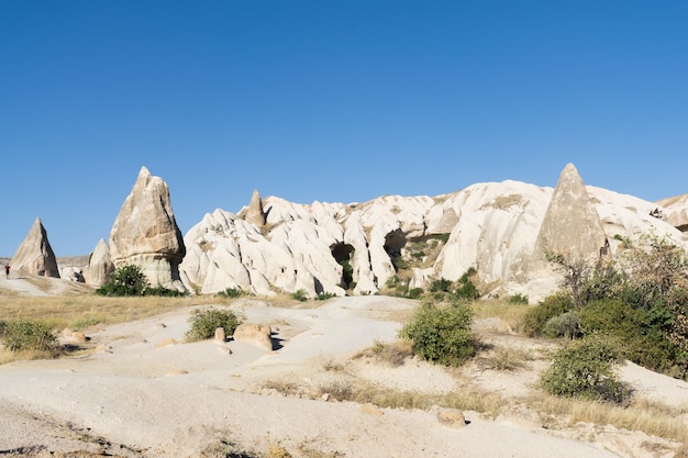 Paysage de formations géologiques en Cappadoce Turquie