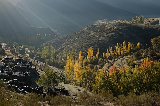 Paysage des hauts sommets de la sierra de baza