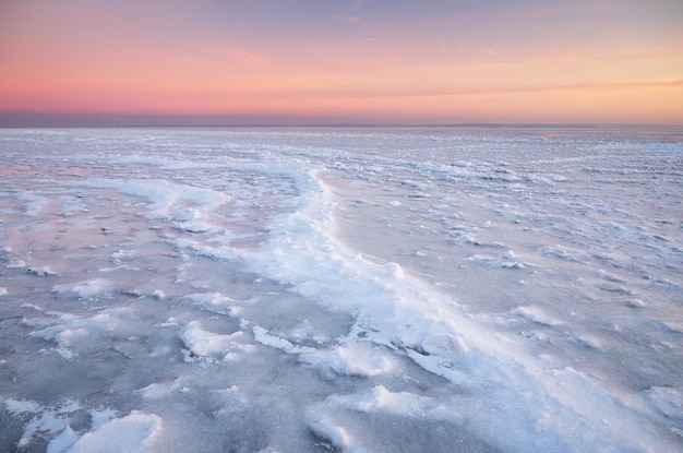 Paysage d'hiver Composition de la nature