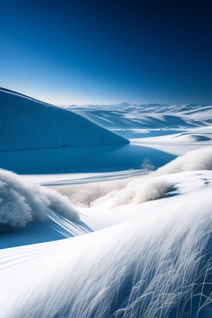 Paysage d'hiver La maison d'hivers