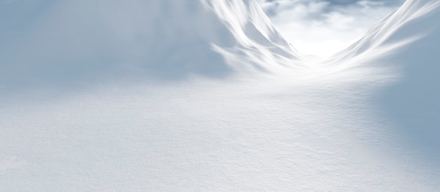 Photo paysage d'hiver avec de la neige