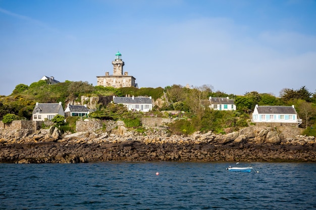 Paysage de l'île de Chausey en Bretagne France