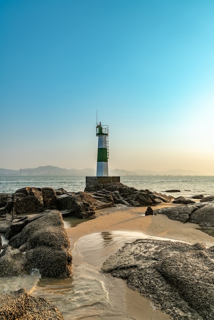 Photo paysage de l'île de gulangyu, xiamen, chine