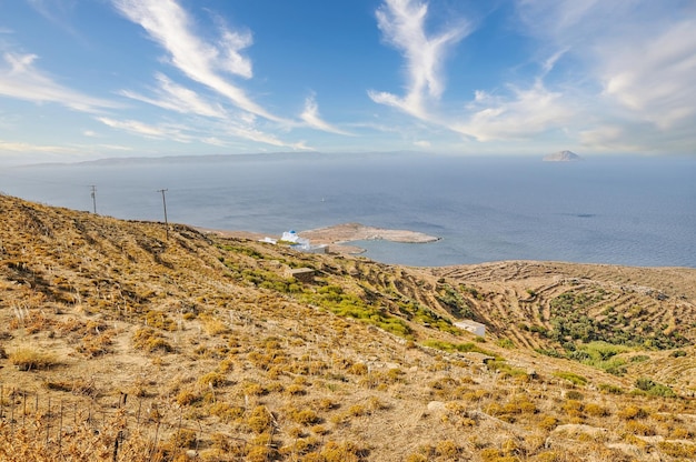 Paysage de l'île de Serifos Cyclades Grèce