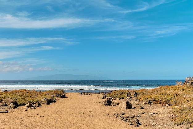 Paysage incroyable de l'île tropicale de Tenerife