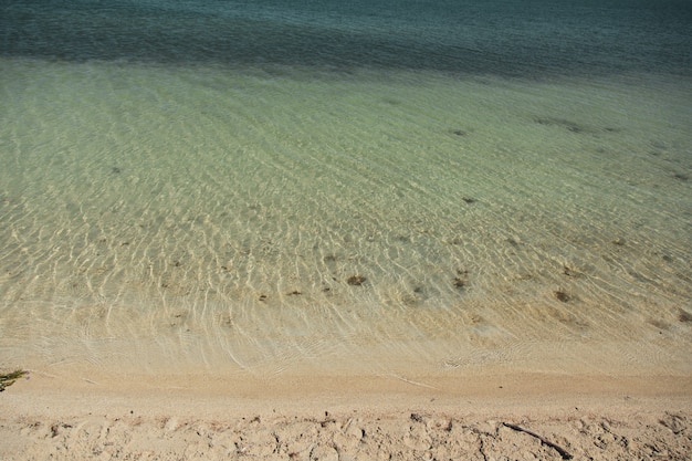 Le paysage incroyable avec rocher et plage