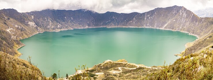 Paysage de la lagune de Quilotoa