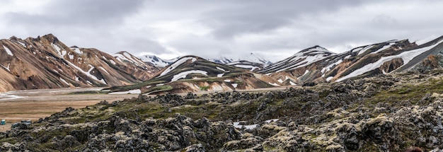 Paysage de Landmannalaugar Islande Highland