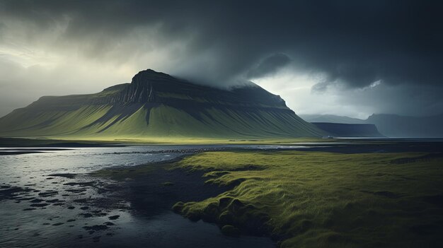 Photo un paysage magnifique, fascinant et unique