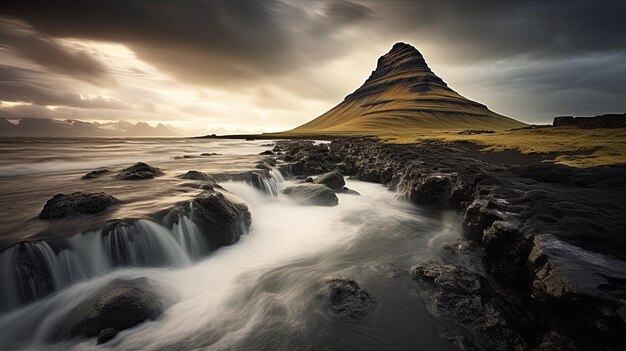 Photo un paysage magnifique, fascinant et unique