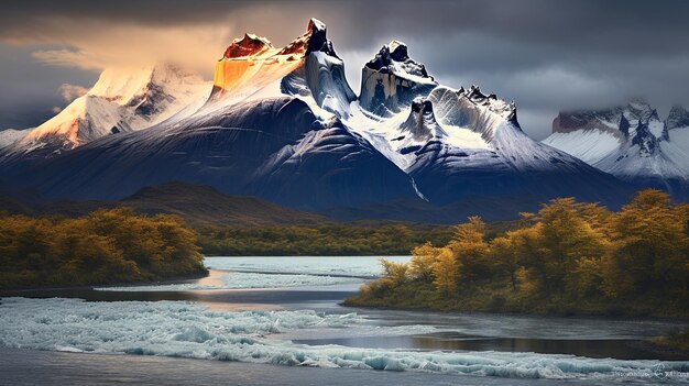 un paysage magnifique, fascinant et unique