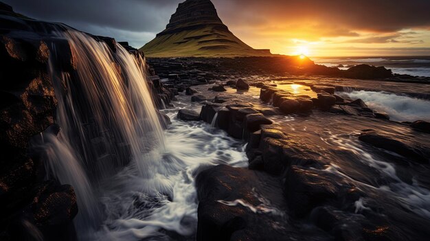 Photo un paysage magnifique, fascinant et unique