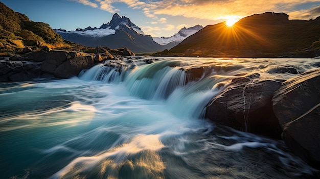 Photo un paysage magnifique, fascinant et unique