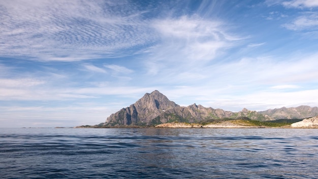 Paysage marin des îles Lofoten en Norvège concept de voyage de vacances