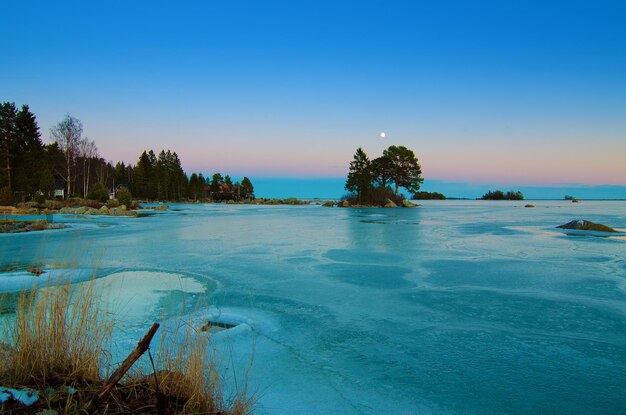 Paysage de la mer d&#39;hiver