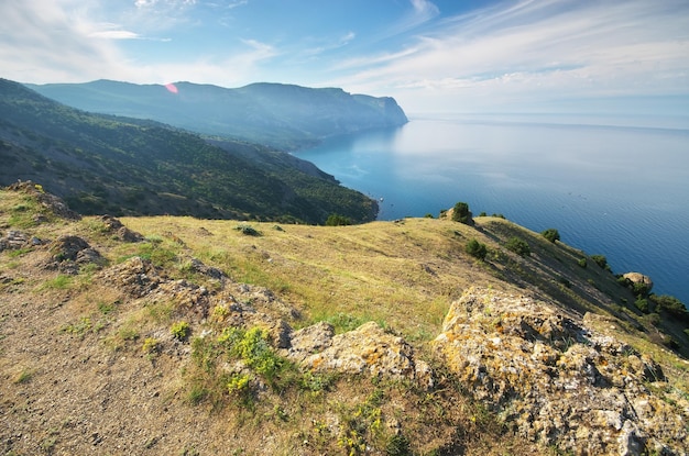 Paysage de mer de montagne