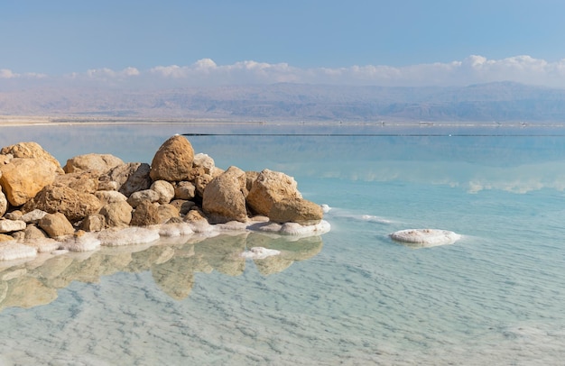 Paysage de la mer morte en israël