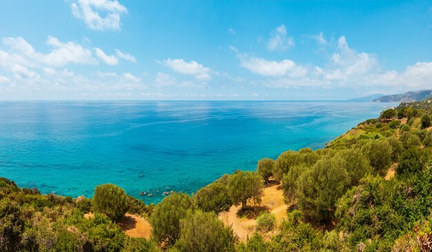 Paysage de la mer Tyrrhénienne Campanie Italie