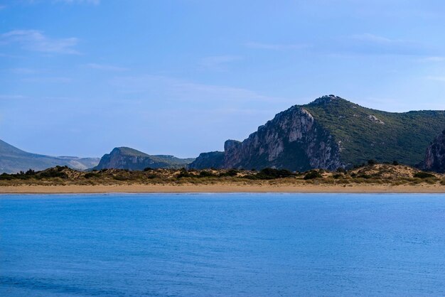 Paysage de mer avec vue sur la côte