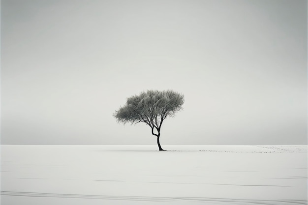 Photo paysage minimaliste