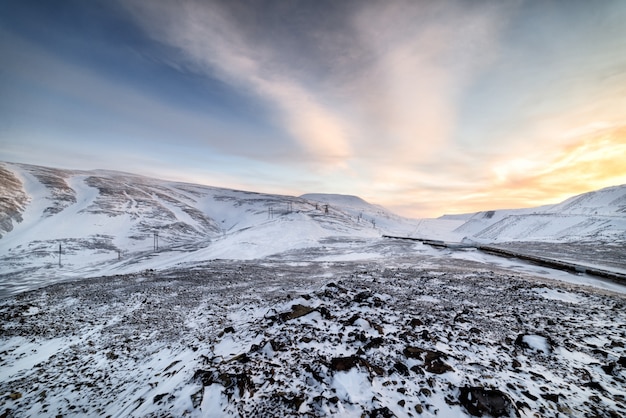 Paysage de montagne arctique