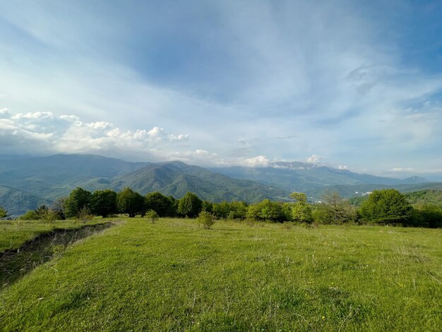 Paysage de montagne arménie Beau paysage Beau paysage Vue de dessus