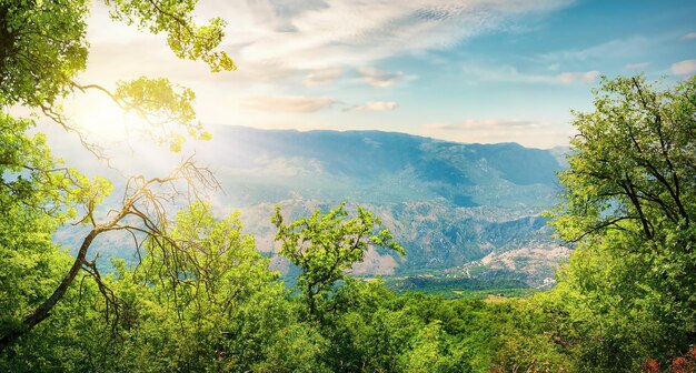 Paysage de montagne au Monténégro