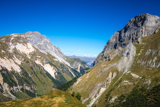 Paysage de montagne dans les Alpes françaises