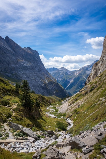 Paysage de montagne dans les Alpes françaises