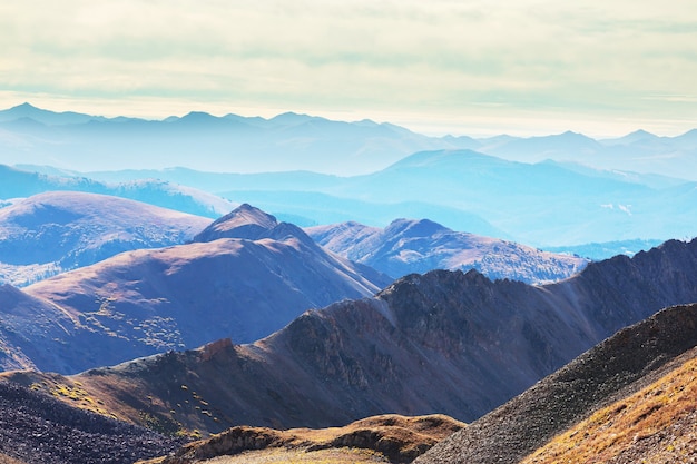 Paysage de montagne dans les montagnes Rocheuses du Colorado, Colorado, États-Unis.