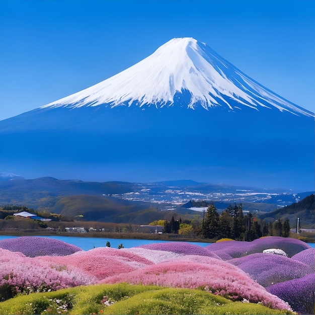 Paysage de montagne fuji