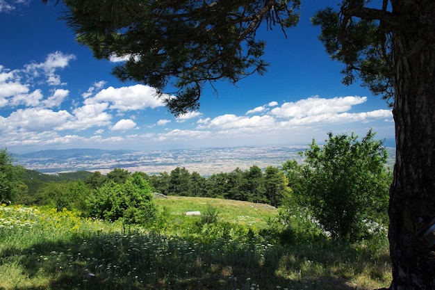 Paysage de montagne à la Grèce