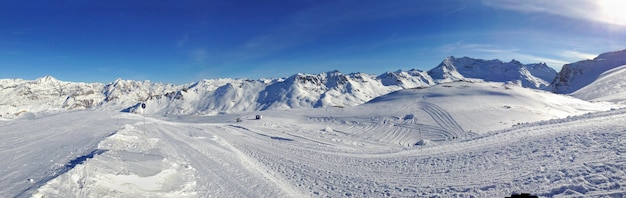 Paysage de montagne en hiver