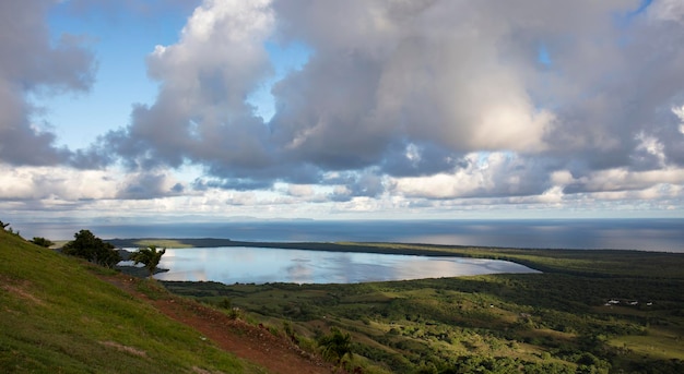 Paysage de montagne en république dominicaine