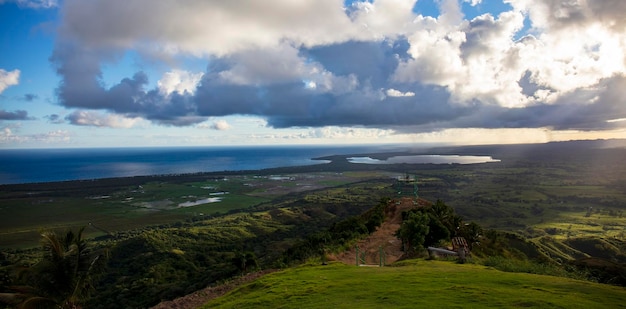 Paysage de montagne en république dominicaine