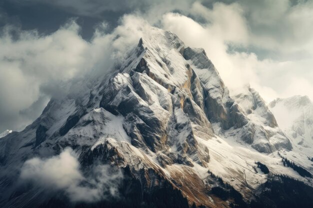 Photo paysage de montagne zugspitze