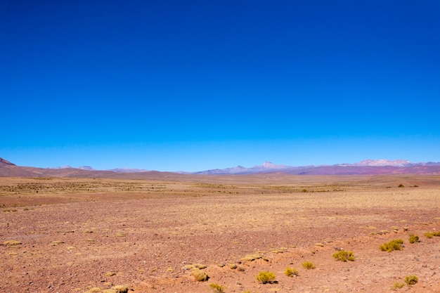 Paysage de montagnes boliviennes