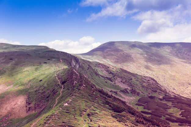 Paysage des montagnes des Carpates