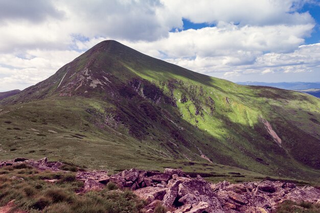 Paysage des montagnes des Carpates