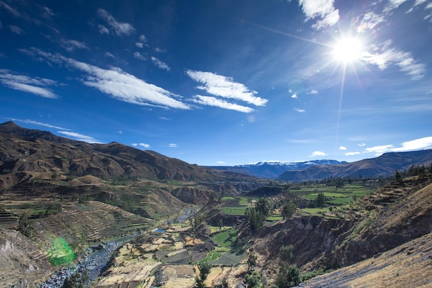 Paysage de montagnes Pérou