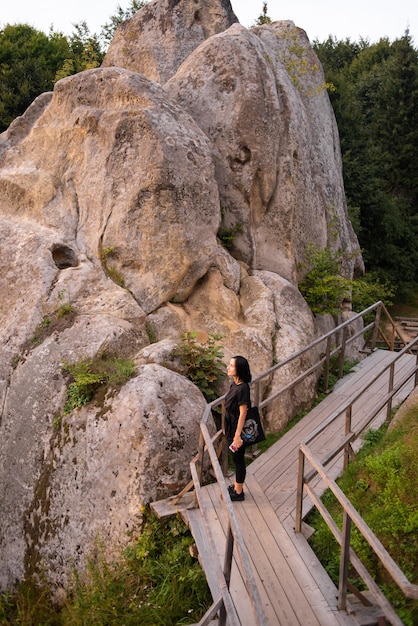 Photo paysage des montagnes rocheuses belle nature européenne. parc national