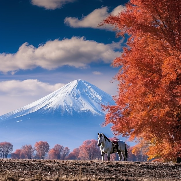 paysage naturel d'automne généré par l'IA