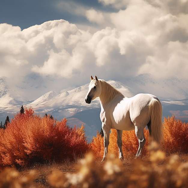 paysage naturel d'automne généré par l'IA