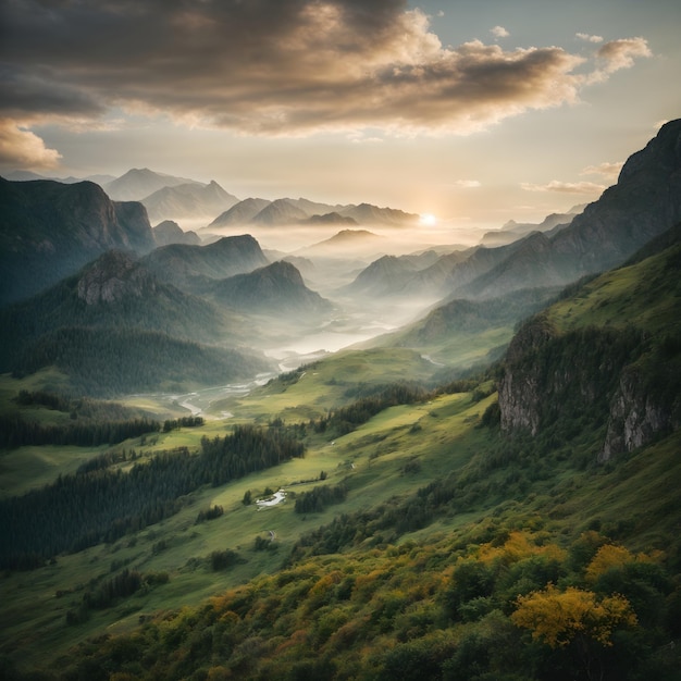 Paysage naturel spectaculaire Une vue à couper le souffle