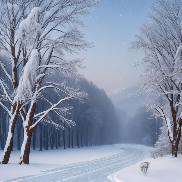 paysage de neige