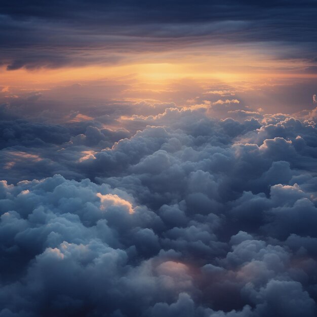 Le paysage nuageux minimaliste de Stratocumulus Serenity