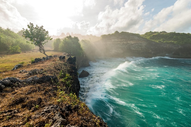 Paysage océanique de l'île de Nusa Penida